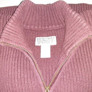 * Duluth Trading Company * Substantial Burgundy Sweater * Size 3XL *  1/4 Zip *